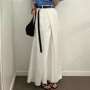 スカート ロング レディース 無地 シンプル ストリートコーデ 夏 着痩せ 韓国 スカート単品 きれいめ 涼しい 春夏 aライン マキシスカート 春夏物 フレアスカート 大きいサイズ 春 ベイカースカート マキシ ベイカー 体型カバー ボトム ゆったり