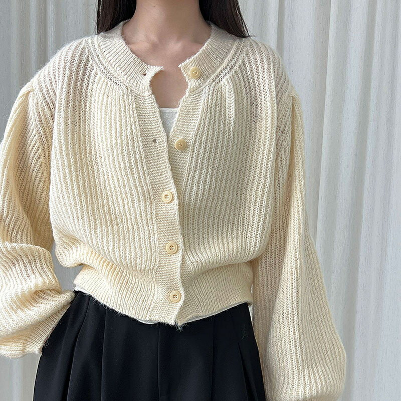 レディース カーディガン 秋 薄手 レトロ 前開き セーター 秋 ニット 高級 きれいめ ボレロ 秋用 ショート丈 長袖 ゆったり 冬 アウター レディース トップス UV カーディガン オーバーサイズ 秋冬 レディースファッション