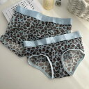 ペア 下着 カップル 男女2着セット 着心地良い 柔らかい セクシー ショーツ 綿100% レース レオパード sexy パンツ ブランド ハンガー レディース...