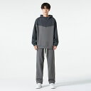 上下セット メンズ ジャージ カジュアル パーカー ゆったり つなぎ 春 秋 ファッション フーデッド ストレートパンツ セットアップ 男性用 おしゃれ 2点 ...