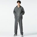 上下セット メンズ ジャージ カジュアル パーカー スウェットパンツ セットアップ ゆったり ストレート スポーツ フーデッド 2点セット 男性用 おしゃれ 2...