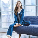パジャマ レディース 冬用 長袖 ルームウェア きれいめ 秋 夏 セットアップ 前開き 秋冬 薄手 長袖トップス 韓国 春 上下セット 大人 10分丈 冬 ロングパンツ おしゃれ 部屋着 スウェット 寝巻き 大きいサイズ 可愛い