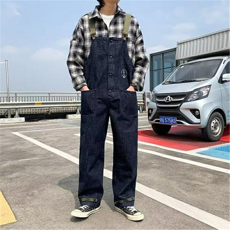 オーバーオール メンズ サロペット ワイド レトロ 夏 ウォッシュ ストレート アメカジ jeans 秋 パンツ つなぎ 秋冬 おしゃれ 作業着 オールインワン...