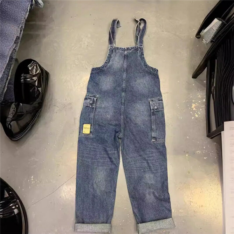 オーバーオール メンズ サロペット ワイド 春 レトロ ゆったり デニム ストレートパンツ 秋 パンツ つなぎ 秋冬 おしゃれ 作業着 オールインワン ボトムス 大きいサイズ 20代 30代 40代 50代 カジュアル 上品 通勤 送料無料 シンプル 薄手 オールシーズン 作業 普段着