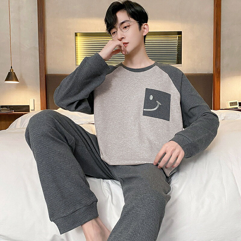 パジャマ メンズ 長袖 綿 ルームウェア カジュアル 冬 大きいサイズ ゆったり 春 秋 コットン 秋冬 長..