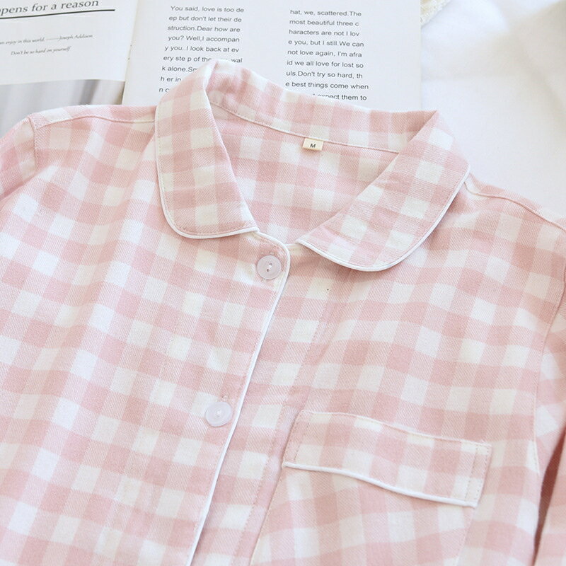 MK-Houseのペア パジャマ 長袖 男女2着 セット 大きいサイズ セットアップ カップル 柔らかい シンプル ロングパンツ ルームウェア 前開き 秋 綿 ポリエステル 冬 ペアパジャマ 結婚祝い プレゼント お祝い おもしろ 部屋着 春秋 夫婦 ギフト 上下セット レディース メンズ｜アングル2