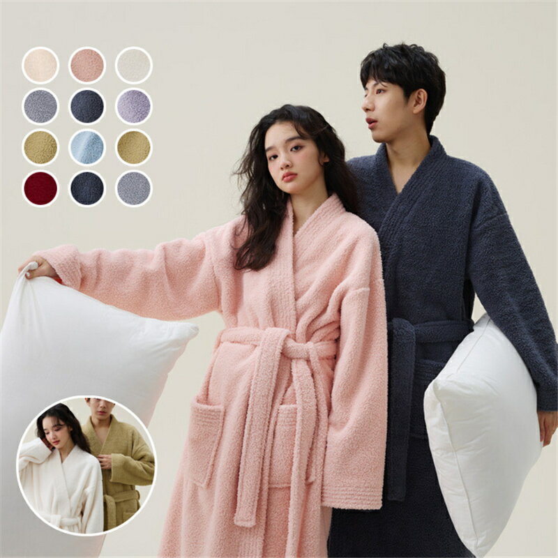 バスローブ ペア カップル もこもこ 厚手 冬 パジャマ 秋冬 タオル地 レディース バスローブ単品 メンズ 大きいサイズ 高級 ガウン ルームウェア バスタオル ふわふわ 部屋着 母の日 プレゼント ママ 秋 着るタオル 風呂上がり おしゃれ 旅行 ロング 人気 着心地