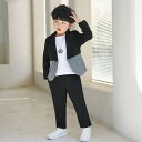 子供 スーツ カジュアル キッズ アウター セットアップ 学生 入園式 秋冬 ズボン 4点セット 卒業式 男の子 入学式 子ども ピアノ 発表会 フォーマルスー...