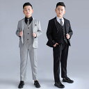 子供 スーツ 大きいサイズ ぽっちゃり キッズ 学生 かこいい ピアノ 5点セット 七五三 卒業式 男の子 入学式 セットアップ 子ども 発表会 フォーマルスー...