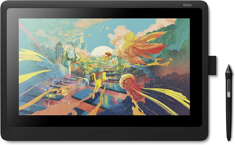 タブレット ワコム 液タブ 液晶ペンタブレット Wacom Cintiq 16 FHD ブラック オリジナルカスタムブラシセット DTK1660K1D 15.6型 フルHD液晶