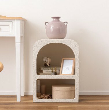 シェルフ 棚 飾り棚 2段 繊維板 おしゃれ