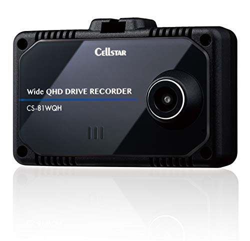 セルスター ドライブレコーダー 前方1カメラ CS-81WQH 370万画素 microSD(32GB)付 安全運転支援機能 GPSお知らせ機能(データ更新無料) 日本製 CELLSTAR