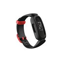 Fitbit Ace 3 お子様向けトラッカー ブラック/スポーツレッド [8日間のバッテリーライフ]