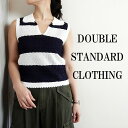 y2024tĐVzDOUBLE STANDARD CLOTHING _uX^_[hN[WO _uX^ _{[_[jbg gbvX ItxlCr[ t fB[X 0209060242