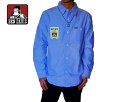 セール BEN DAVIS ベンデイビス 長袖シャツ オックスフォード OX WORK SHIRTS 2カラー ブルー 青 ピンク レディース ボタンシャツ シンプル メンズ(4)