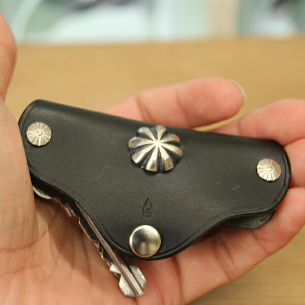 BUTTON WORKS キーケース ボタンワークス CONCHO KEY CASE/ボタンワークス ブラック 黒 ブラウン 茶色 チョコ メンズ レディース レトロ アメカジ メンズ レディース プレゼントに