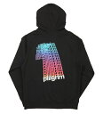 セール piilgrim ピルグリム パーカー フーディー スウェット ブラック 黒 メンズ レディース ユニセックス VHS HOODIE ルームェアにも 送料無料 バックプリント ビデオ