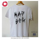 セール cloveru japan クローバルジャパン MAD DOG ポケットTシャツ 白 マッドドッグ sho watanabe ホワイト ブラック メンズ レディース バックプリント 日本製 送料無料