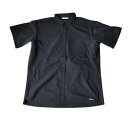 NANGA ナンガ 半袖ボタンシャツ ブラック 黒アウトドア ストリート好きに メンズ DotAir® COMFY S∕S SHIRT ショートスリーブシャツ 送料無料 P-BLACK