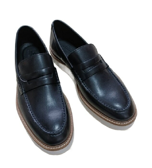 【楽天スーパーSALE】 Clarks スリッポン ローファー クラークス Ernest Free アーネストフリー ブラックレザー 黒 メンズ USA ライン メンズ 送料無料 送料込み価格