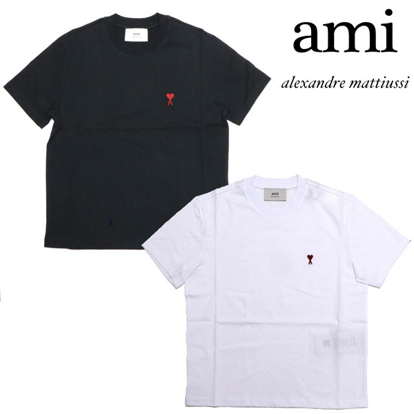 樂天商城 - 【ゴールデンウィークセール開催中！】 アミ パリス Tシャツ メンズ レディース 2026SSモデル AMI PARIS ブラック ホワイト UTS035.724 100 001 【送料無料♪】