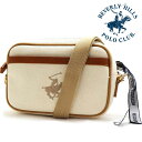 ビバリーヒルズポロクラブ ショルダーバッグ レディース メンズ 正規品 BEVERLY HILLS POLO CLUB アイボリー BH1009N 【送料無料】