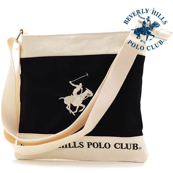 【スプリングセール開催中】ビバリーヒルズポロクラブ ショルダーバッグ レディース メンズ 正規品 BEVERLY HILLS POLO CLUB ブラック BHC002 【送料無料】