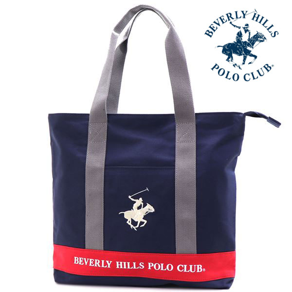 ビバリーヒルズポロクラブ トートバッグ レディース メンズ 正規品 BEVERLY HILLS POLO CLUB サブバッグ ネイビー BHC003 