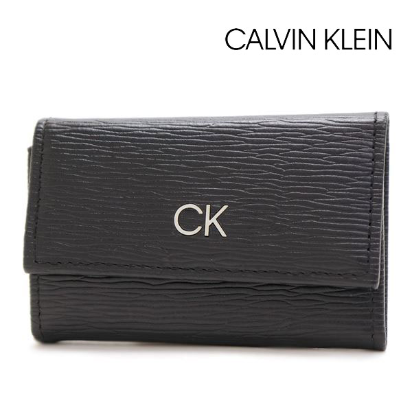 カルバンクライン キーケース（メンズ） 【プレセール開催中】ギフトラッピング無料 カルバンクライン キーケース メンズ Calvin Klein Wallet キーリング スキミング防止機能付き CK ブラック 31CK170002 BLACK 【送料無料♪】