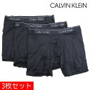 【お買い物マラソンセール開催中】カルバンクライン ボクサーパンツ 三枚セット メンズ Calvin Klein アンダーウエア パンツ ブラック NB2570A...