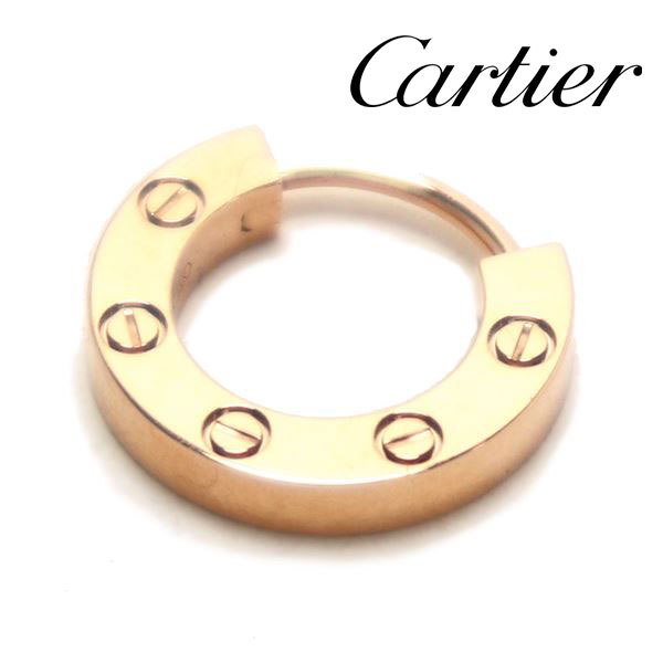 カルティエ イヤリング（レディース） 【お買い物マラソンセール開催中】カルティエ ピアス レディース CARTIER アクセサリー ジュエリー LOVE　シングルピアス 18Kピンクゴールド B8301422 【送料無料♪】