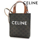 セリーヌ ショルダーバッグ（レディース） セリーヌ ショルダーバッグ レディース CELINE 2Way ハンドバッグ ミニ バーティカル トリオンフ キャンバス CELINE カバ TAN タン 194372BZK 04LU 【送料無料】