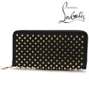 クリスチャンルブタン 長財布 メンズ レディース CHRISTIAN LOUBOUTIN Wallet ラウンドファスナー パネトーネ PANETTONE ブラック 1185059 CM6S 【送料無料♪】 ギフトラッピング無料