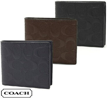 コーチ 二つ折り財布 メンズ レディース COACH Wallet シグネチャー ウォレット F75363 【当店全品送料無料♪】【あす楽】