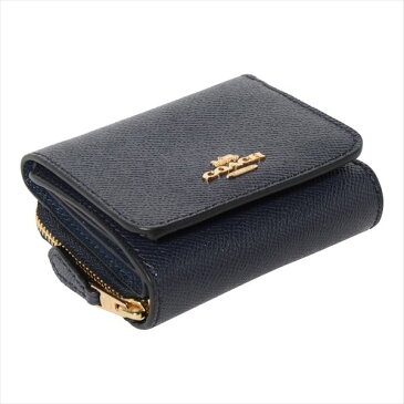 【スーパーSALEプライスダウン!】コーチ 三つ折り財布 レディース COACH Wallet ミッドナイト F37968 IMMID 【送料無料♪】 ギフト プレゼント 男性 女性 誕生日