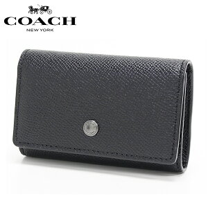 ギフトラッピング無料 コーチ キーケース メンズ COACH key case キーケース ブラック F73992 QB/BK 【送料無料♪】 ギフト プレゼント 男性 女性 誕生日 【サマーセール】