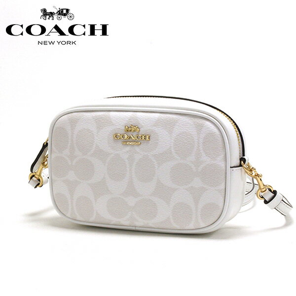 コーチ ショルダーバッグ レディース COACH 2way ウエストポーチ シグネチャー チョーク グラシアホワイト 79209 IMRFF 