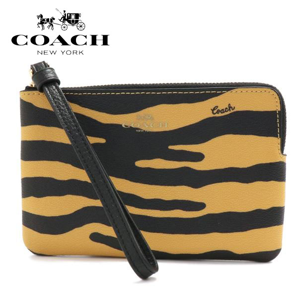 コーチ（COACH) 【お買い物マラソンセール開催中】コーチ ポーチ レディース COACH Pouch ハニー×ブラックマルチ C7440 IMTKC 【送料無料♪】