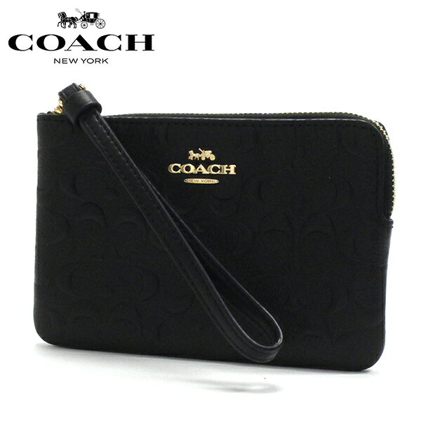 【お買い物マラソンセール開催中！】コーチ ポーチ レディース COACH Pouch ブラック F67555 IMBLK 【送料無料♪】