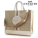 【GWセール開催中】コーチ トートバッグ レディース COACH 2Way ショルダーバッグ COACH ロゴ パッチ デンプシー トート 40 ライトカーキ×チョーク C8418 IMDQC 【送料無料】