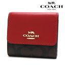 【GWセール開催中】ギフトラッピング無料 コーチ 三つ折り財布 レディース COACH Wallet ブラウン×1941レッド CE930 IMRVQ 【送料無料♪】