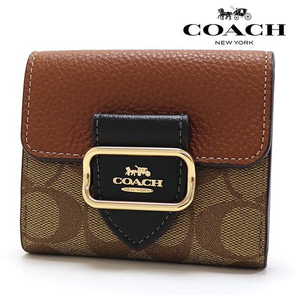 コーチ 二つ折り財布 レディース COACH Wallet ミニ財布 コンパクト モーガン スモール ウォレット カーキマルチ CF472 IME7V 【送料無料♪】 ギフトラッピング無料