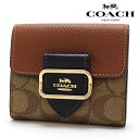 【GWセール開催中】コーチ 二つ折り財布 レディース COACH Wallet ミニ財布 コンパクト モーガン スモール ウォレット カーキマルチ CF472 IME7V 【送料無料♪】 ギフトラッピング無料