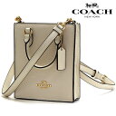 【GWセール開催中】コーチ ミニハンドバッグ レディース COACH 2Way ショルダーバッグ ノース サウス ミニ トート チョーク CJ500 IMCHK 【送料無料】