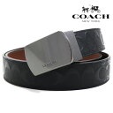 【GWセール開催中】コーチ ベルト メンズ COACH Belt リバーシブル仕様 ブラック×ダークサドル CQ009 QBLVW 【送料無料♪】 ギフトラッピング無料