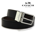 【GWセール開催中】コーチ ベルト メンズ COACH Belt リバーシブル仕様 ブラック×ブラウン CQ020 AQ0 【送料無料♪】 ギフトラッピング無料