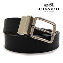 コーチ 週末セール コーチ ベルト メンズ COACH Belt リバーシブル仕様 ブラック×ブラウン CQ023 AQ0 【送料無料♪】 ギフトラッピング無料