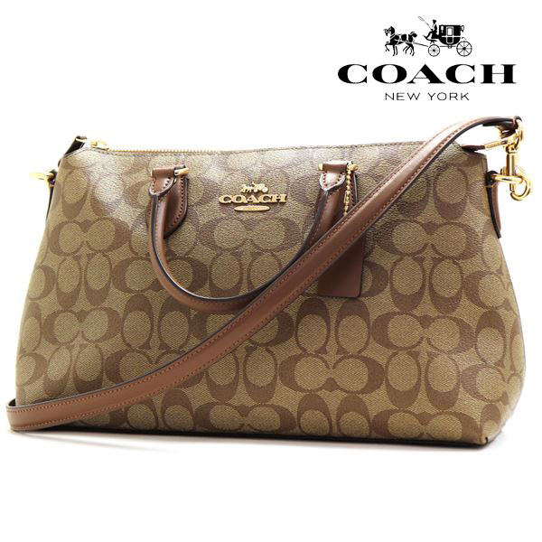 コーチ サッチェル バッグ（レディース） 【スプリングセール開催中】コーチ ショルダーバッグ レディース COACH 2Way ハンドバッグ ジョージア サッチェル カーキ サドル2 CR157 IME74 【送料無料】