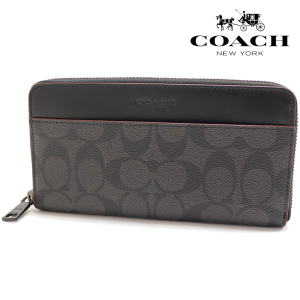 コーチ 長財布 メンズ コーチ 長財布 メンズ COACH Wallet ブラック オックス ブラッド F25517 N3A【送料無料♪】 ギフト プレゼント 男性 女性 誕生日