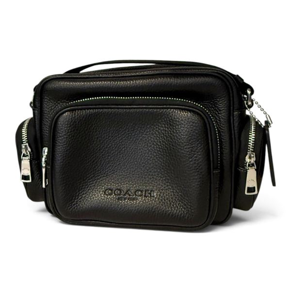 コーチ クロスボディバッグ メンズ COACH ショルダーバッグ ブラック CEA45 SV/BK ...